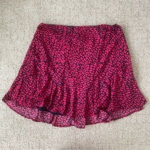 Francesca’s mi ami pink cheetah print skirt